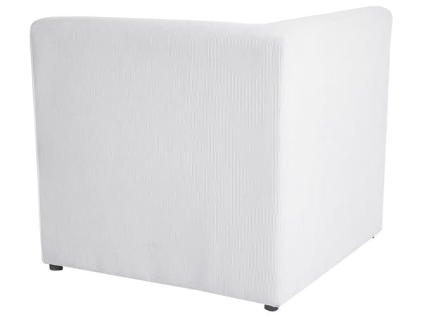 Modulsofa Grå med Skammel 3 Personers Sofa Jernbanefløjl med Hynder Moderne Stil