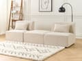 Miniatyrbilde 5 av 11: 1-seters modul Beige Kordfløyel Modulsofa Midtmodul Moderne design Stue