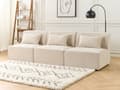 Miniatyrbilde 6 av 11: 1-seters modul Beige Kordfløyel Modulsofa Midtmodul Moderne design Stue