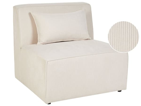 1-seters modul Beige Kordfløyel Modulsofa Midtmodul Moderne design Stue
