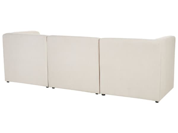 Modulär soffa Beige Manchester med ottoman 3-sitsig sektionssoffa Modern design