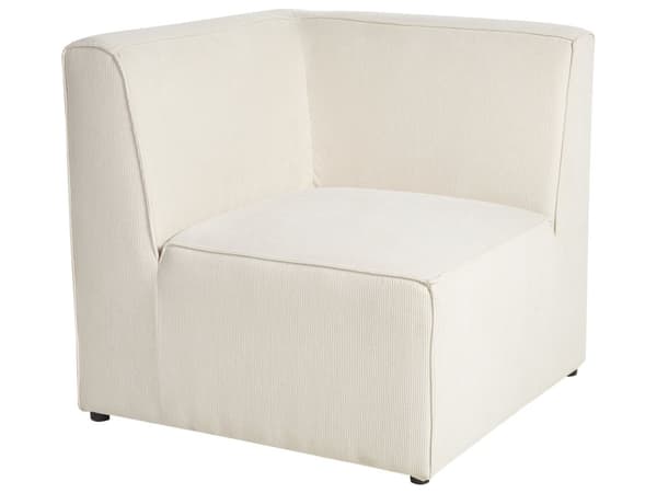 Modulär soffa Beige Manchester med ottoman 3-sitsig sektionssoffa Modern design