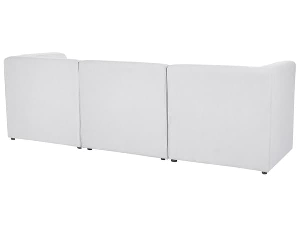 Modulär soffa Off White Manchester med ottoman 3-sitsig sektionssoffa Modern design