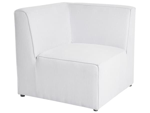 Modulär soffa Off White Manchester med ottoman 3-sitsig sektionssoffa Modern design