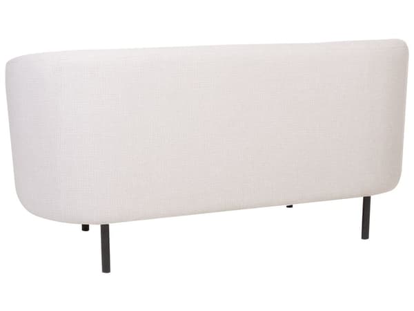 2-seters Sofa Beige Boucle Stoff Myk Gull Ren Retro Glam Kunst Art Decor Stil