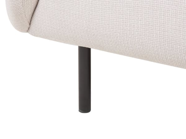 2-seters Sofa Beige Boucle Stoff Myk Gull Ren Retro Glam Kunst Art Decor Stil