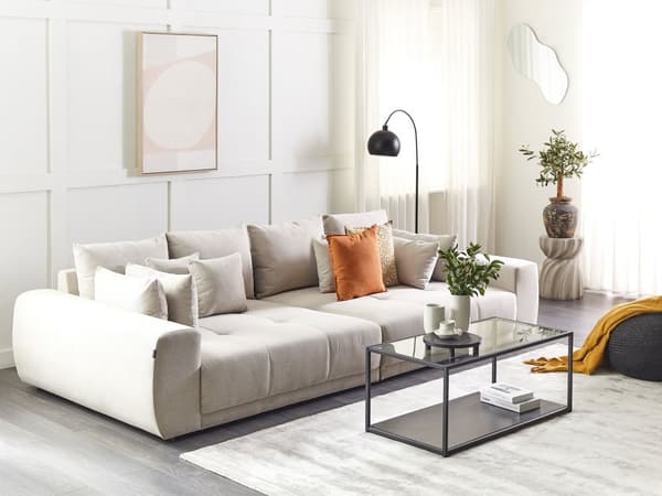 4-istuttava sohva kangas beige TORPO