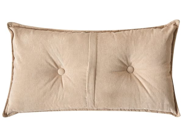 Hörnsoffa Beige 3 Sittplatser Manchester Klädsel Extra Kuddar Modernt Vardagsrum