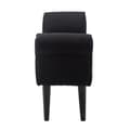 Miniatyrbillede 7 af 11: Rootz BedBench - Sort - Konstrueret træ, skum - 40,15 cm x 12,2 cm x 20,07 cm