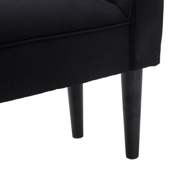 Rootz BedBench - Sort - Konstrueret træ, skum - 40,15 cm x 12,2 cm x 20,07 cm