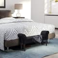 Miniatyrbillede 2 af 11: Rootz BedBench - Sort - Konstrueret træ, skum - 40,15 cm x 12,2 cm x 20,07 cm
