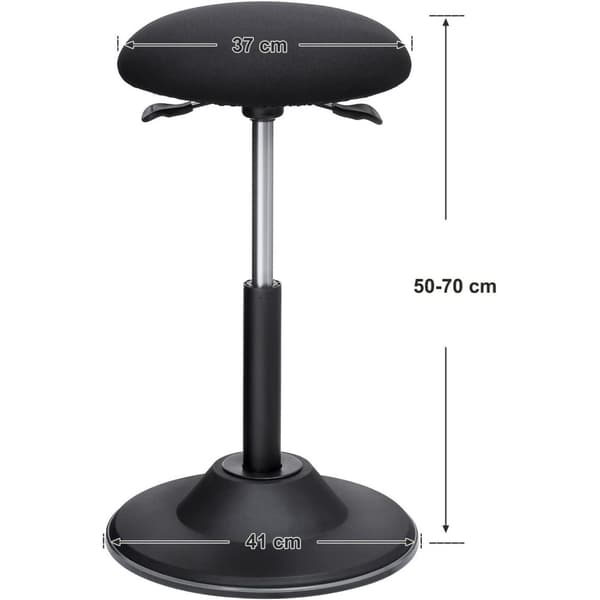 Rootz skammel - Bordskammel - Højdejusterbar - Ergonomisk - Roterbar - Anti-Slip - Sort