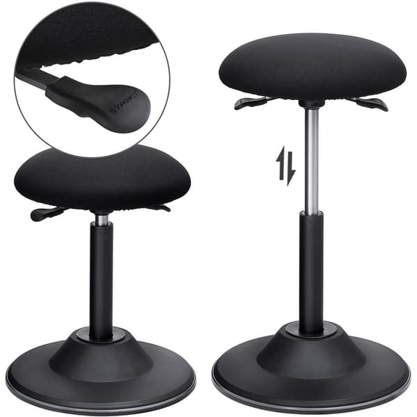 Rootz skammel - Bordskammel - Højdejusterbar - Ergonomisk - Roterbar - Anti-Slip - Sort