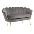 Miniatyrbillede 1 af 6: Rootz Sofa - 2 personers stofsofa - Sofasæde - Lounge Sofa - Grå - 133 x 63 x 75 cm