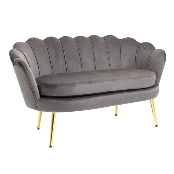 Rootz Sofa - 2 personers stofsofa - Sofasæde - Lounge Sofa - Grå - 133 x 63 x 75 cm
