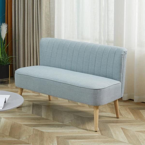 Rootz Soffa - 2-sits tygsoffa - Soffa - Lounge Soffa - Ljusgrön - 117 X 56,5 X 77 Cm