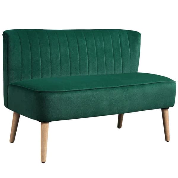 Rootz Soffa - 2-sits Tyg soffa - Soffa - Lounge Soffa - Mörkgrön - 117 X 56,5 X 77 Cm