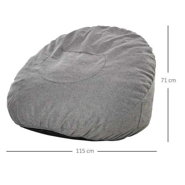 Rootz Beanbag - Sofa Beanbag - Golvstol - Mörkgrå