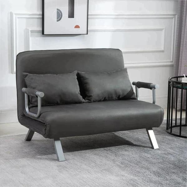 Rootz-vuodesohva - Kahden hengen sohva - Nojatuolisänky - Vierassänky - Kokoontaitettava sänky - Harmaa - 105 x 80 x 78 cm
