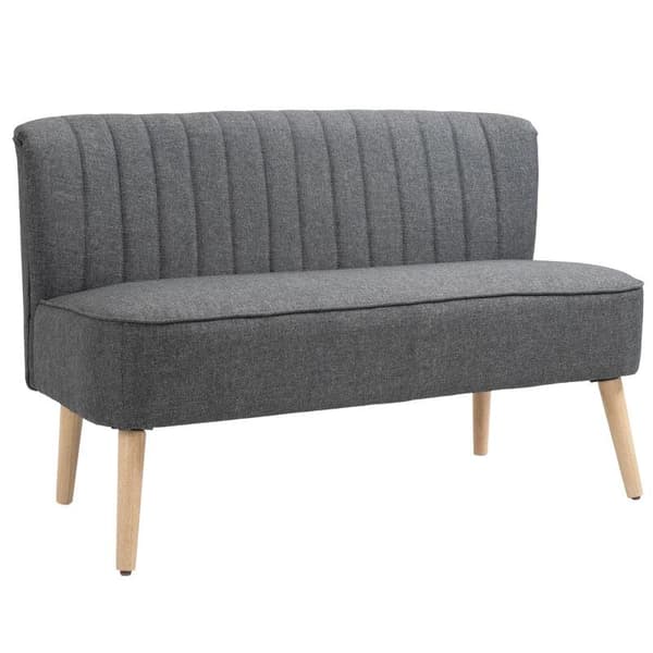 Rootz Soffa - 2-sits soffa - Soffa - Lounge Soffa - Mörkgrå - 117 x 56,5 x 77 cm