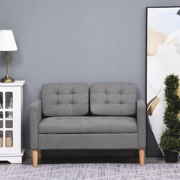 Rootz Sofa - 2-personers - Dobbelt sovesofa - Grå - 111 x 62 x 78 cm
