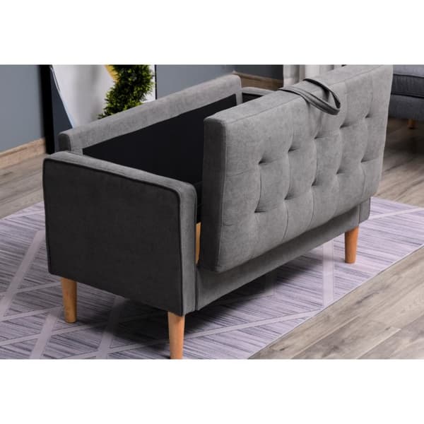 Rootz Sofa - 2-personers - Dobbelt sovesofa - Grå - 111 x 62 x 78 cm