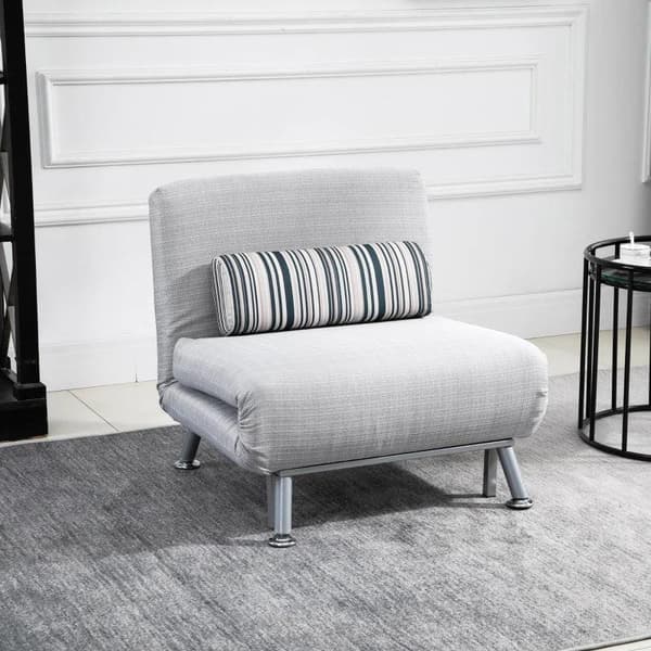 Rootz Justerbar soffa - Hopfällbar säng - Gästsäng - Bäddsoffa - Fällbar madrass - Grå - 75 X 70 X 75 Cm
