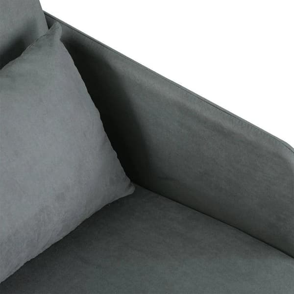 Rootz Bäddsoffa - Fåtöljsäng - Tvättbart överdrag - Enkelvåningsstol - Mjuk fåtölj - Mjuk - Grå - 70 x 76 x 77 cm