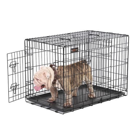 Rootz Hundebur - Bænk - Hundebur - 2 døre - Hunde - Kennel - 92,5 x 57,5 x 64 cm