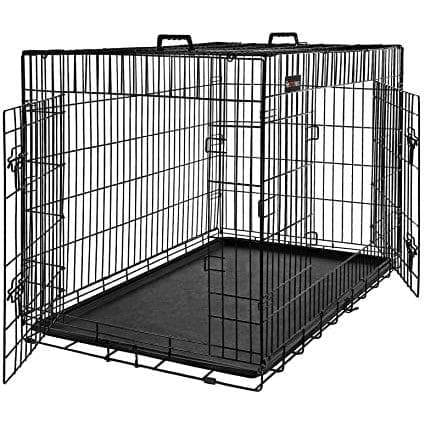 Rootz Hundebur - Bænk - Hundebur - 2 døre - Hunde - Kennel - 92,5 x 57,5 x 64 cm