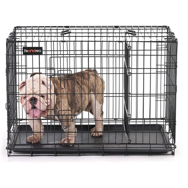 Rootz Hundebur - Bænk - Hundebur - 2 døre - Hunde - Kennel - 92,5 x 57,5 x 64 cm