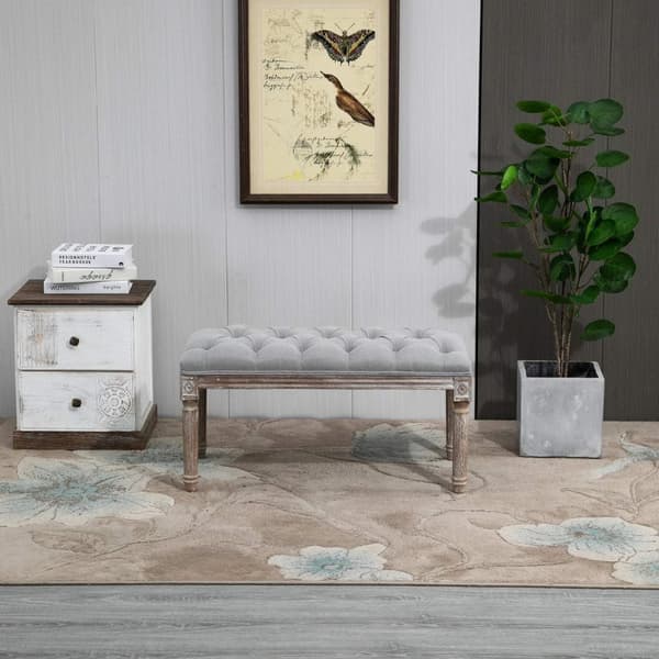Rootz-pehmustettu sohva - Vuodesohva - Classic/Vintage - Harmaa - 81 x 41 x 41 cm