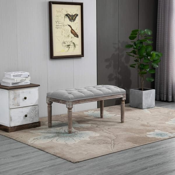 Rootz-pehmustettu sohva - Vuodesohva - Classic/Vintage - Harmaa - 81 x 41 x 41 cm