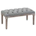 Pikkukuva 1 / 8: Rootz-pehmustettu sohva - Vuodesohva - Classic/Vintage - Harmaa - 81 x 41 x 41 cm