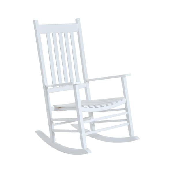 Rootz gyngestol - Hvid - Træ - 27,16 cm x 33,85 cm x 45,27 cm