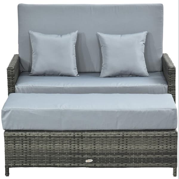 Rootz Lounge Soffa 2-Sits - Grå - Pe, Metall, Polyester - cm x 50,59 cm x 36,61 cm
