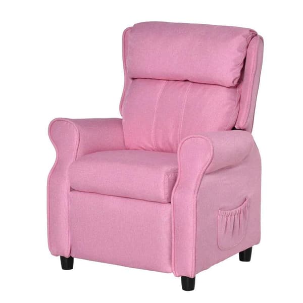 Rootz lasten sohva - Lasten lepotuoli - Lasten sohva - Lasten nojatuoli - Pinkki - 58 x 53 x 70 cm