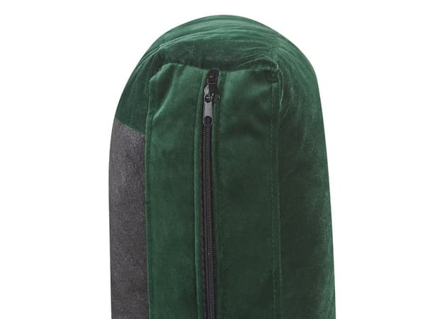 Soffa Grön Sammet Stoppad 3-sits Svarta Metall Ben Modern Vardagsrum