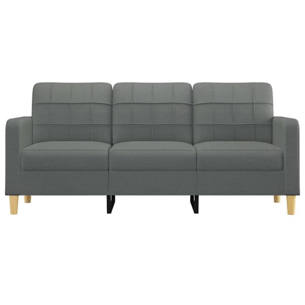 vidaXL 3-personers sofa 180 cm stof mørkegrå