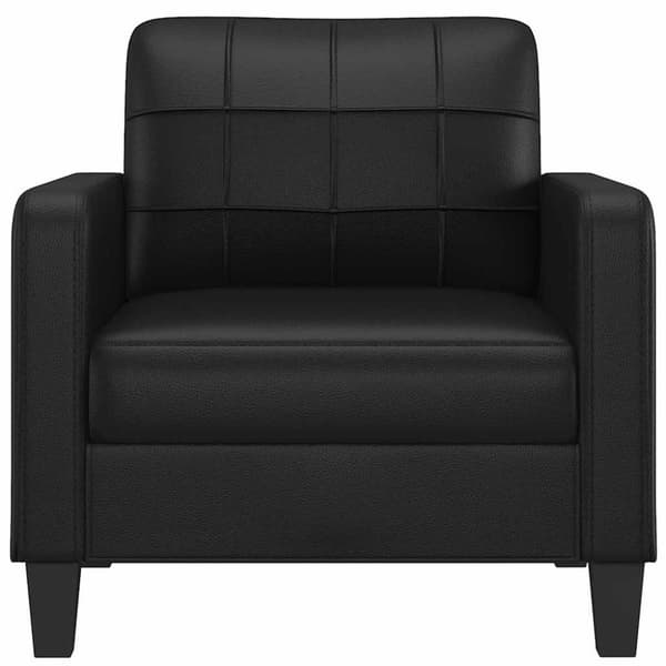vidaXL Fåtölj svart 60 cm konstläder