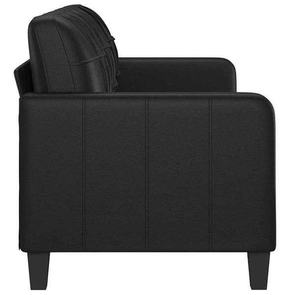 vidaXL 3-personers sofa 180 cm kunstlæder sort