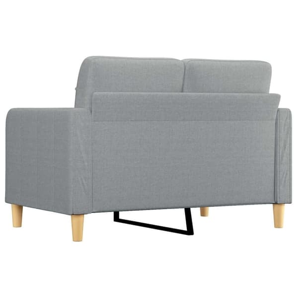 vidaXL 2-sitssoffa ljusgrå 120 cm tyg