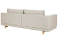 Miniatyrbillede 5 af 11: Sofa Lys Beige Polyester Polstret 3-sæders Moderne Minimalistisk Stil Stue Brede Armlæn Polstret Ryglæn