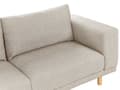 Miniatyrbillede 7 af 11: Sofa Lys Beige Polyester Polstret 3-sæders Moderne Minimalistisk Stil Stue Brede Armlæn Polstret Ryglæn