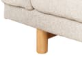 Miniatyrbillede 10 af 11: Sofa Lys Beige Polyester Polstret 3-sæders Moderne Minimalistisk Stil Stue Brede Armlæn Polstret Ryglæn