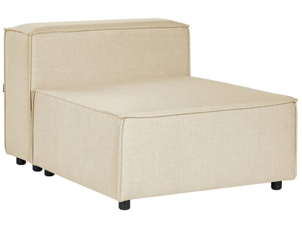 Keskimoduuli beige yhdelle pellava muovijalat moduulisohvan osa moderni
