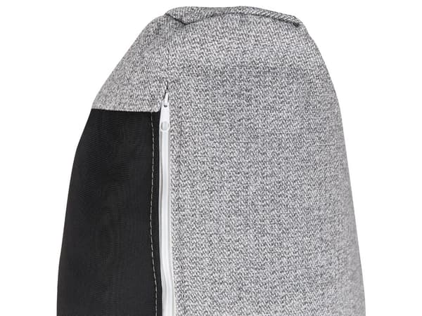 Sofa Grå Polyester 3-seter Brede armlener Polstret ryggstøtte Moderne Minimalistisk