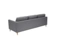 Miniatyrbillede 3 af 8: Marino sofa 3 pers. stof grå.