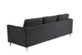 Miniatyrbillede 4 af 9: Marino sofa 3 pers. velour sort.