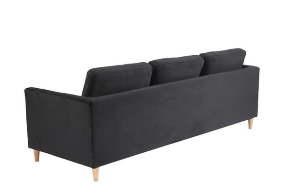 Marino sofa 3 pers. velour sort.
